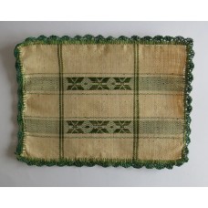 2971 Bordstablett mönstervävd raffia