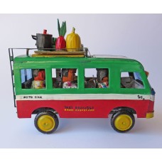 7135 Buss Renault med chaufför, passagerare och bagage L=17cm