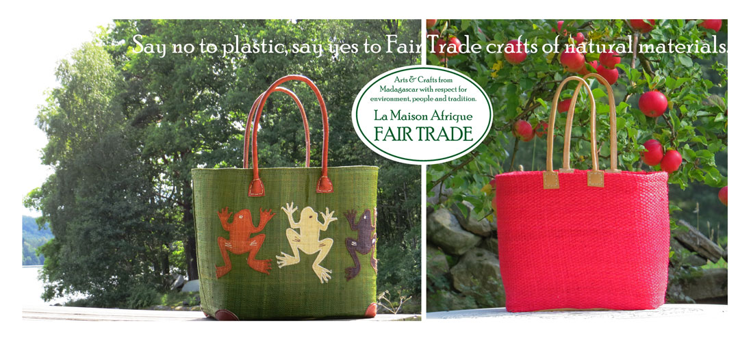 no to plastic bags yes to fairtrade shopping baskets